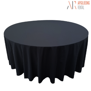 블랙 원형 대형 테이블 커버 렌탈 다용도 행사용 테이블보 대여 임대